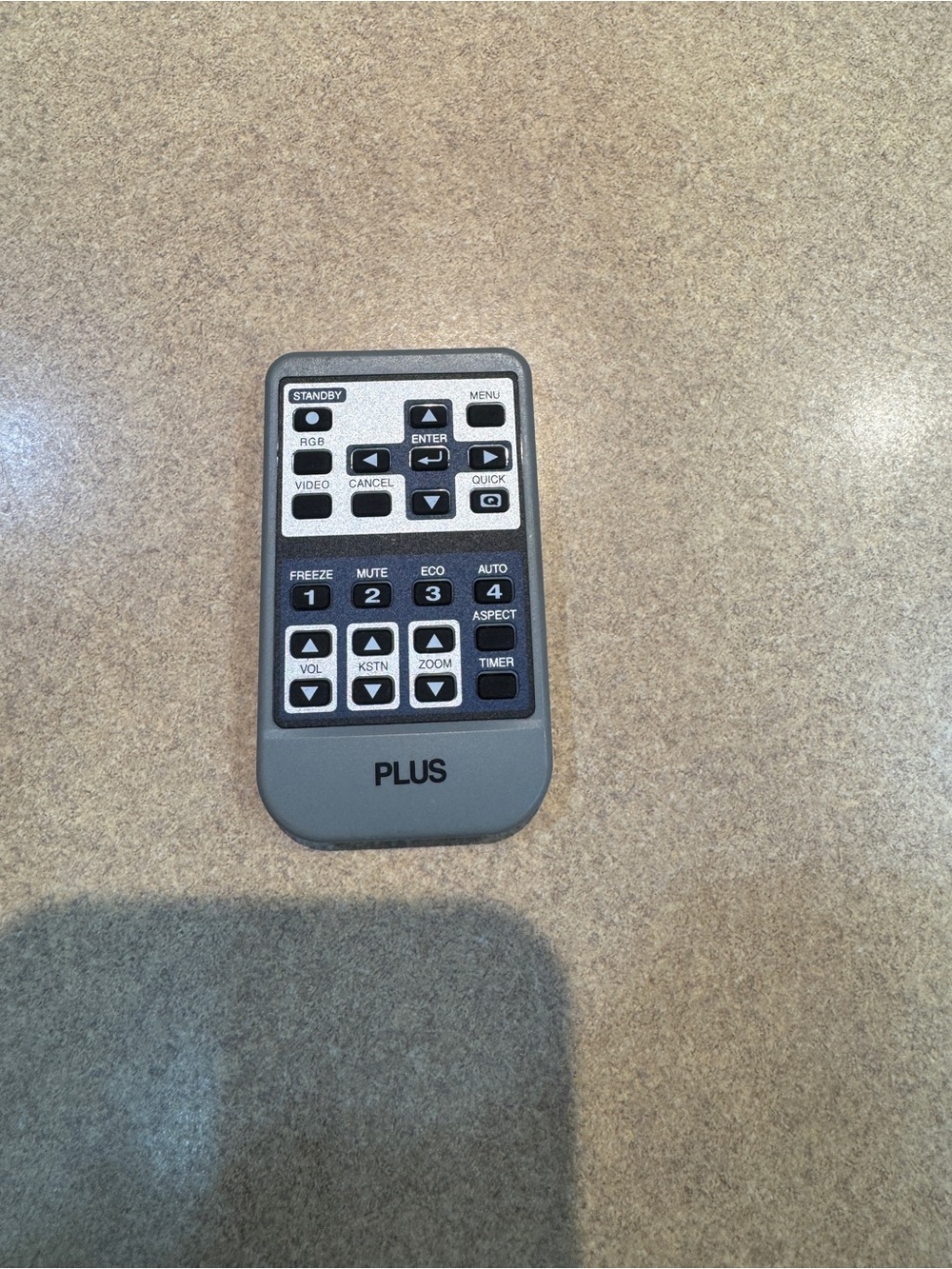 PLUS Vision Corp. remote control, Model U5/V3-100R Untested
